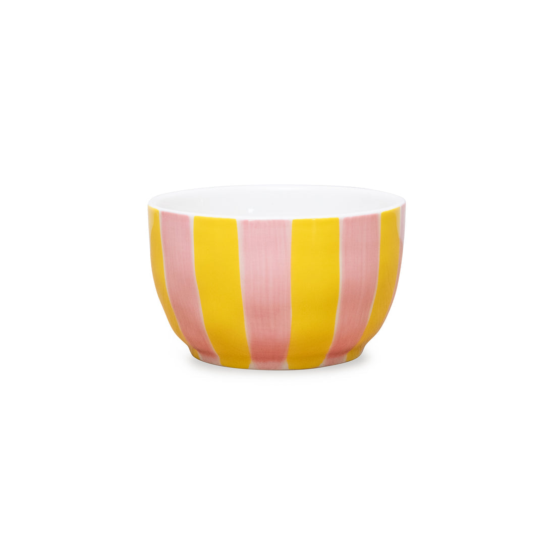 Noss & Co Small Bowl - Pink & Yellow Stripe