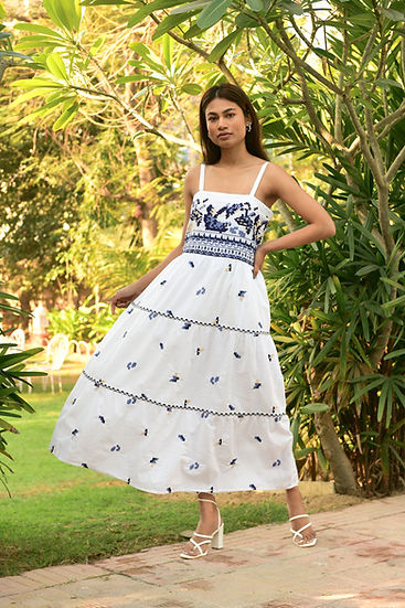 AZURE and INDIGO Paradise Midi - White