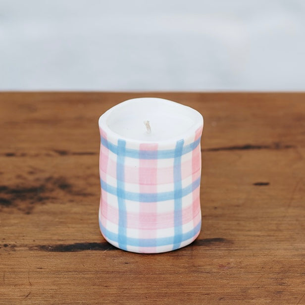 Noss & Co - Small Candle Peony Suede