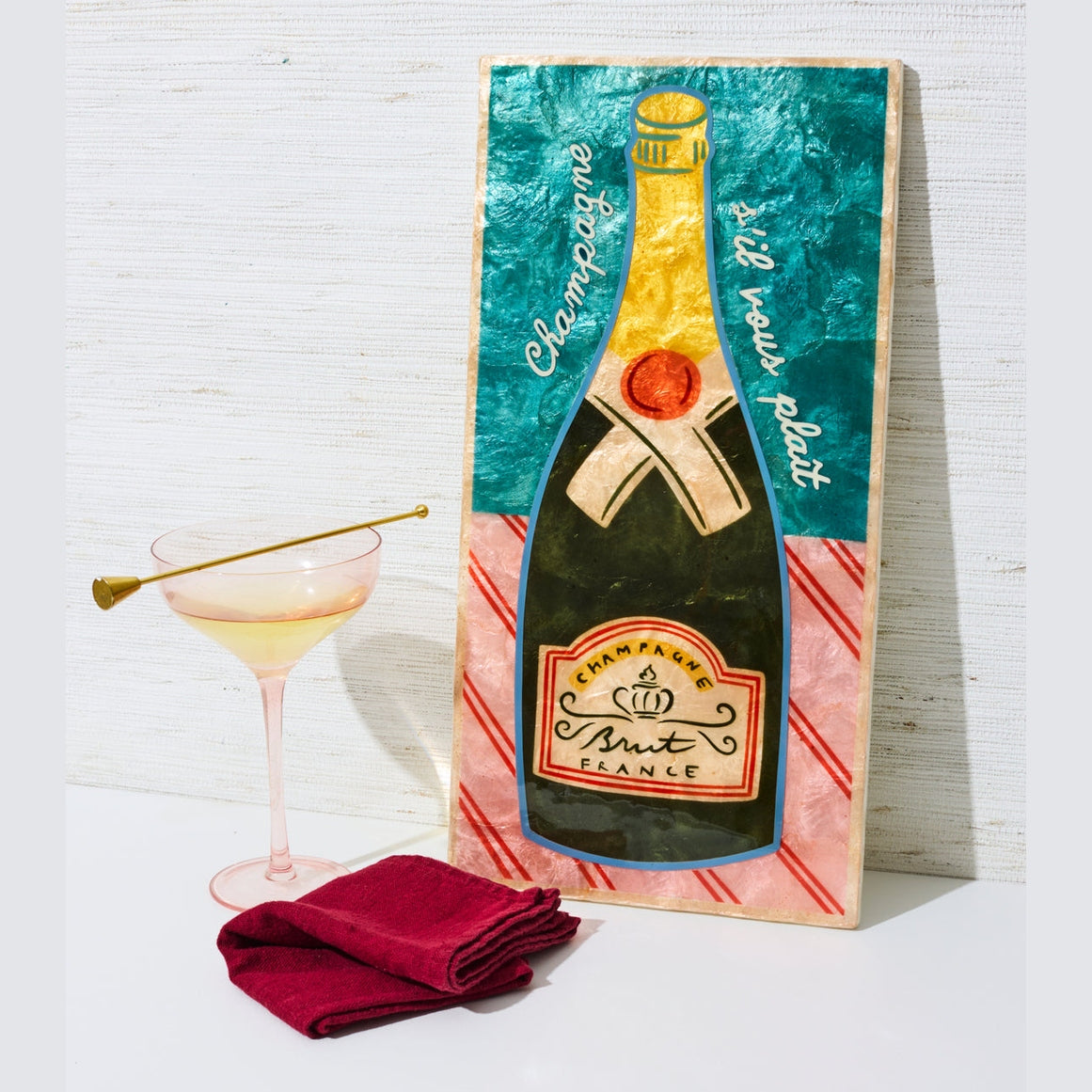 Happy Hour Champers Tile