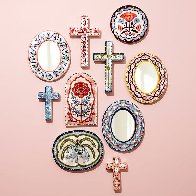 Samira Small Cross - Pink Eyes