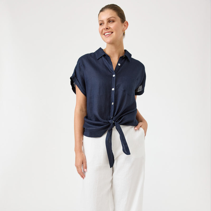 Studio Tie Shirt OSFA - Navy