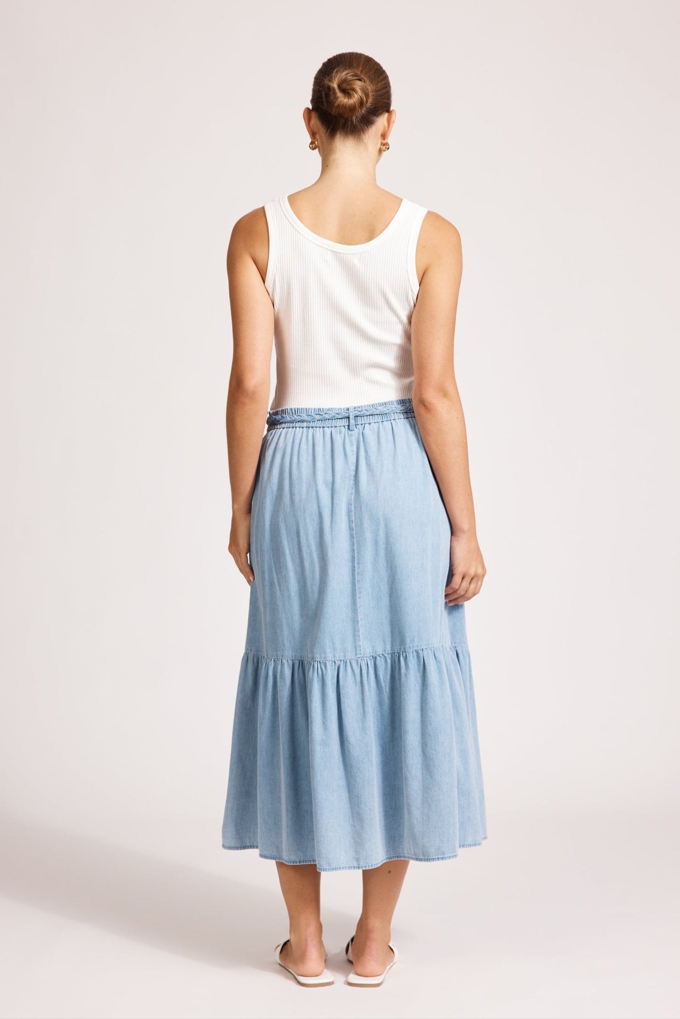 Melenia Denim Skirt- Denim