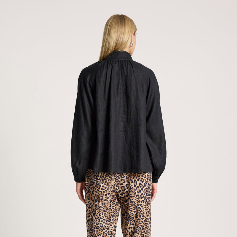 Bajau Button Shirt - Black