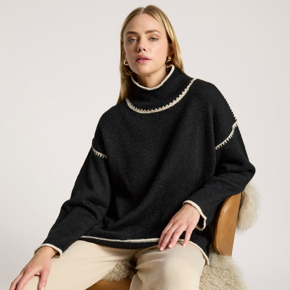 Orin Jumper - Black/Dune