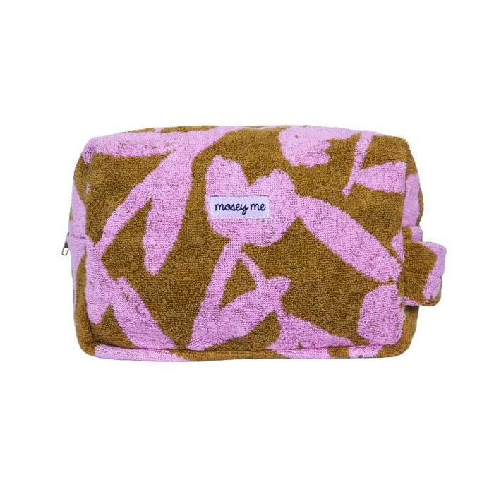 Abstract Terry Toiletry Bag