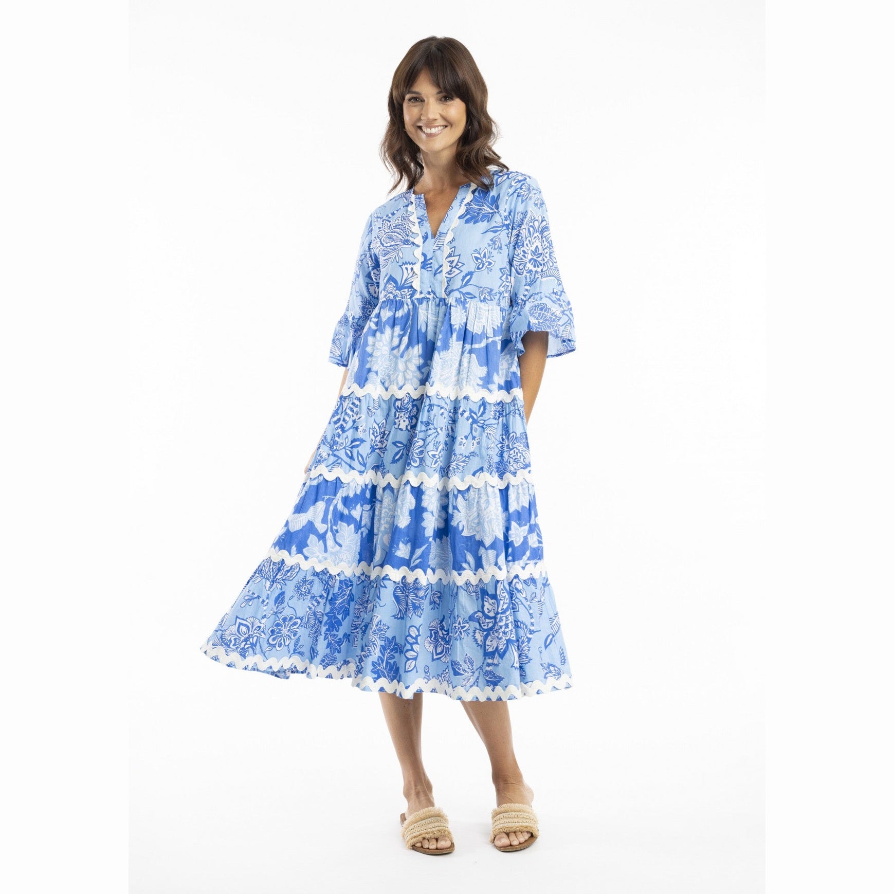 Layla Layered Midi Dress