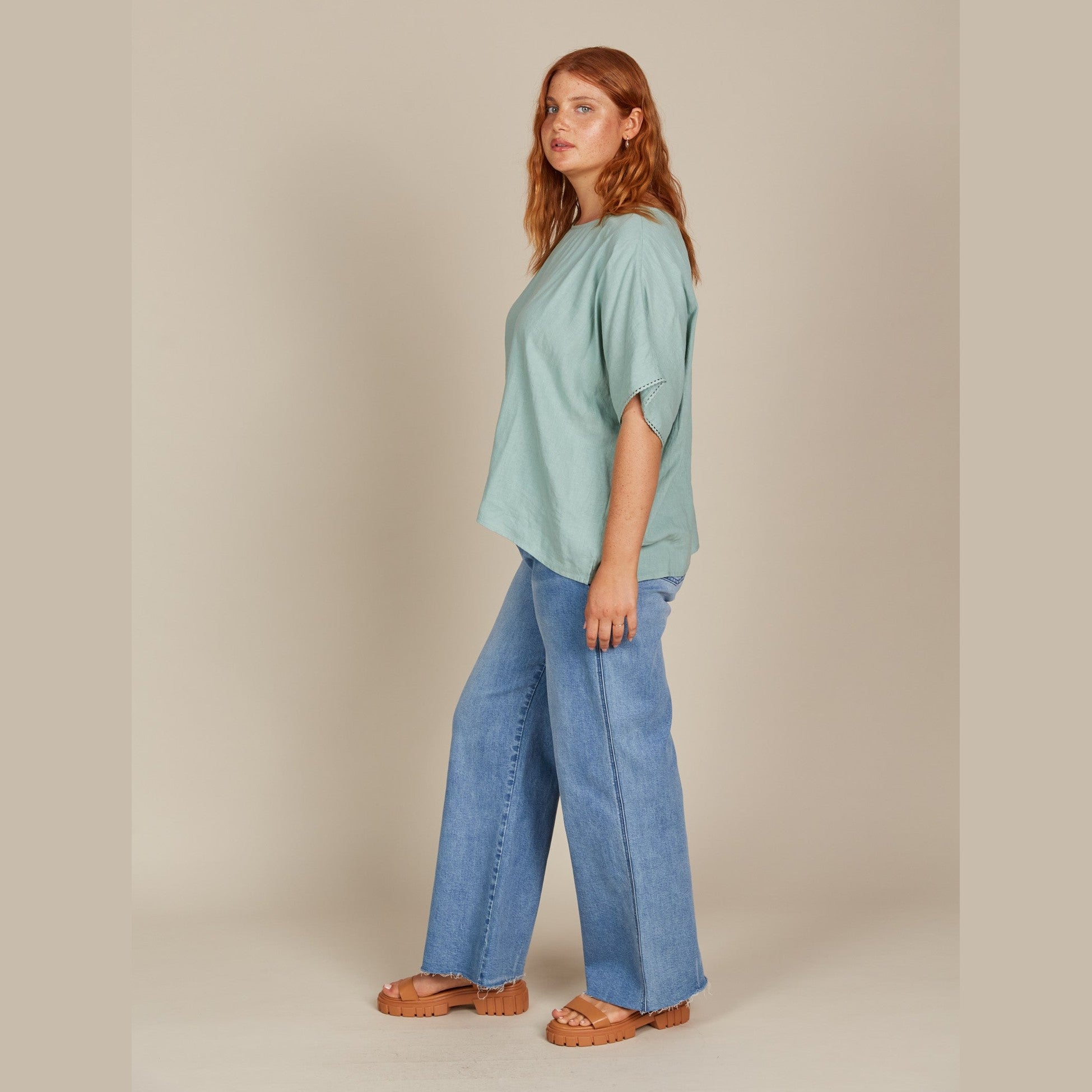 Amelie Relaxed Top - Seafoam Isle Of Mine
