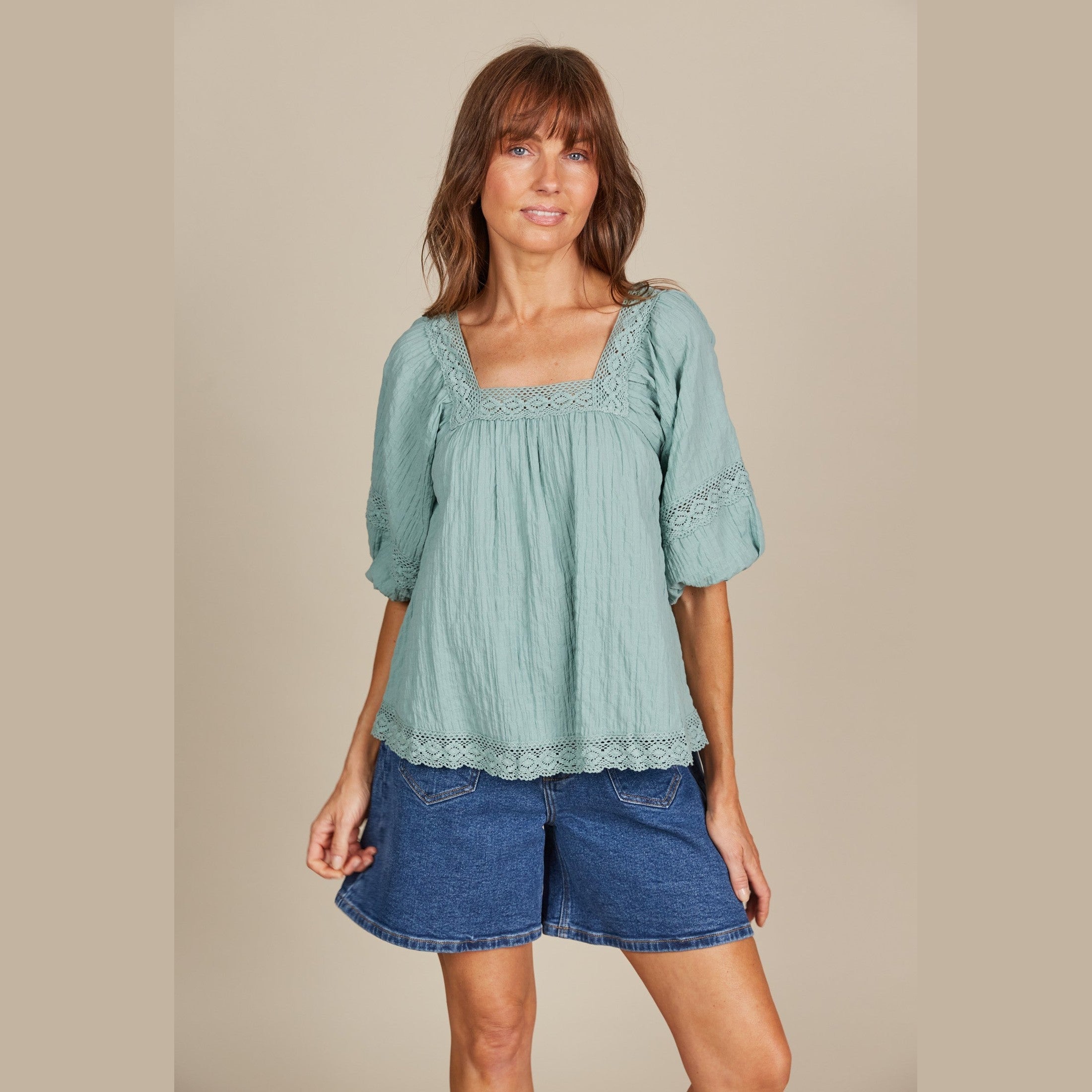 Fleur Top - Seafoam / Isle Of Mine