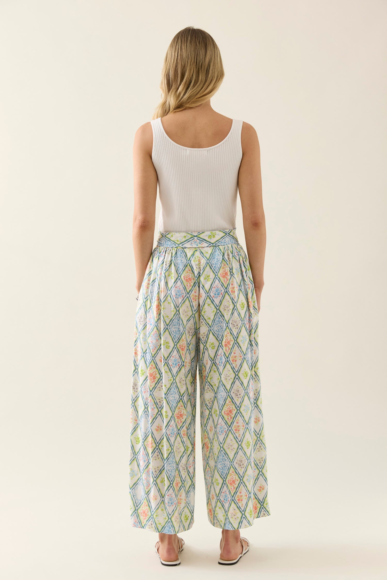 Ingrid Cropped Pant - Tile