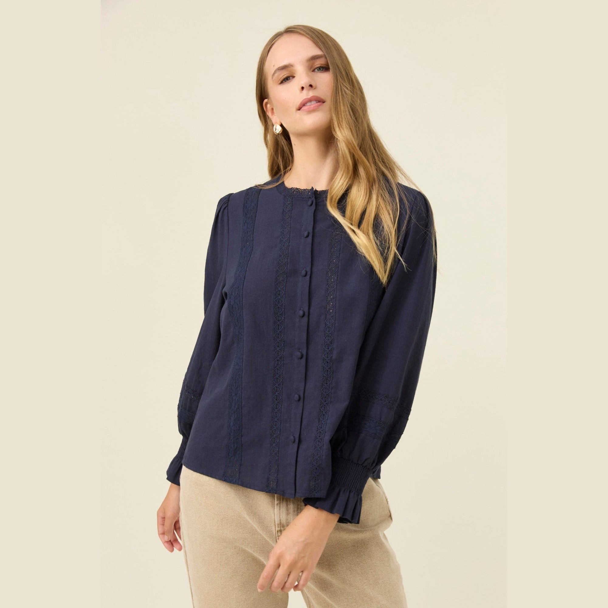 Maeve Shirt - Navy