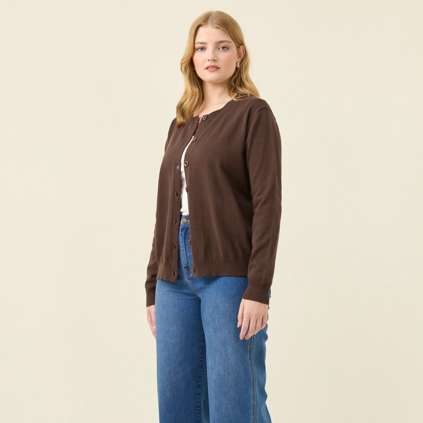 Darby Cardigan - Chocolate
