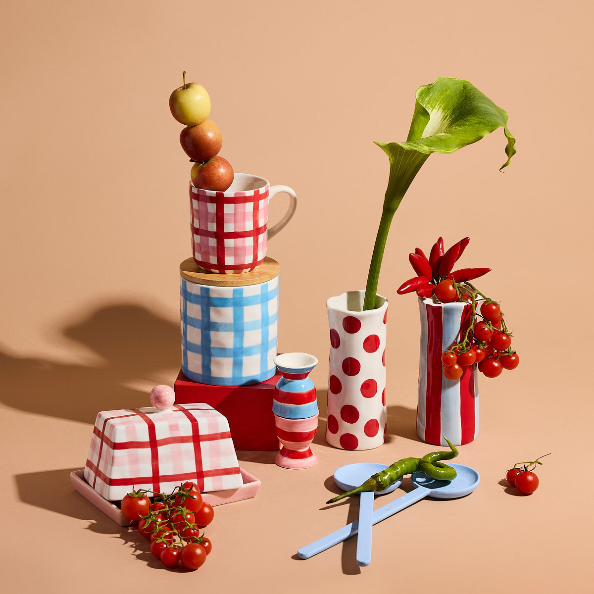 Small Vase - Red Spot