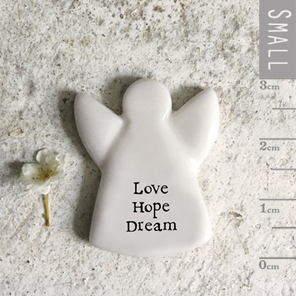 Porcelain Tokens - Love Hope Dream