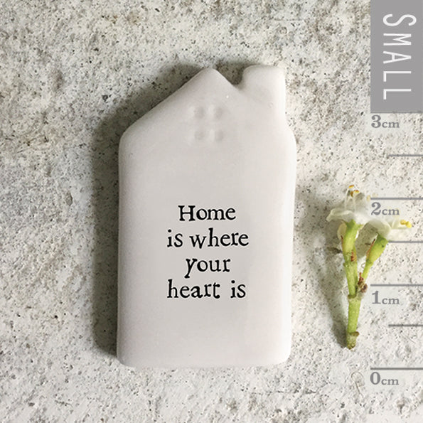 Porcelain Tokens - Home is where your heart is