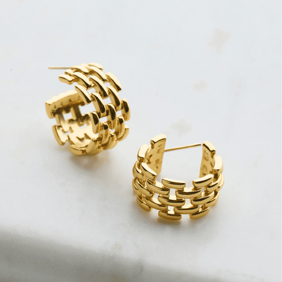 Rosie Hoop - in Silver & Gold