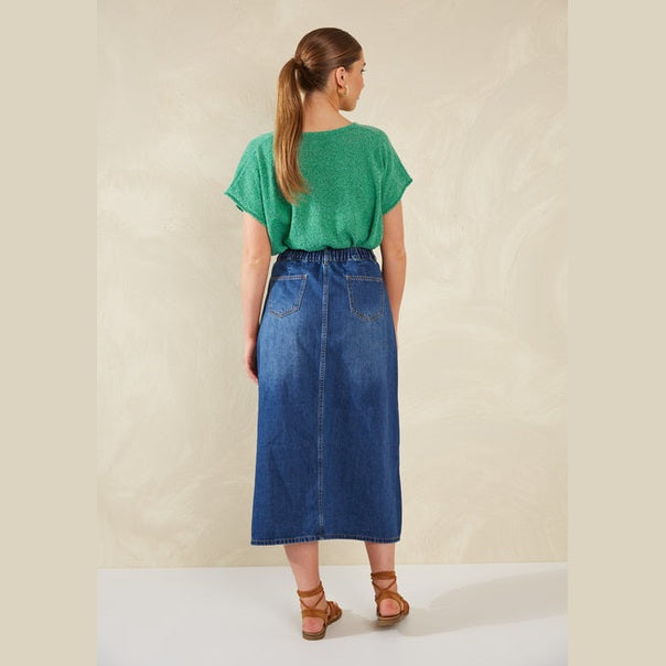 Dalton Denim Skirt - Indigo / Haven