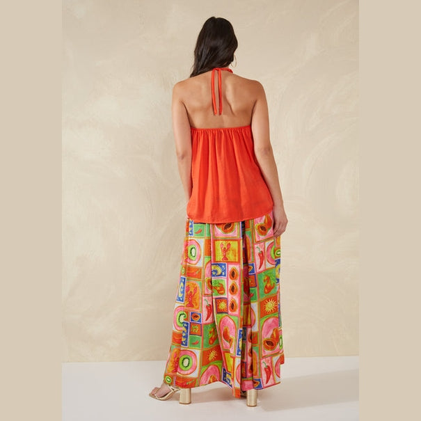 Portofino Halter Top -Aperol / Haven