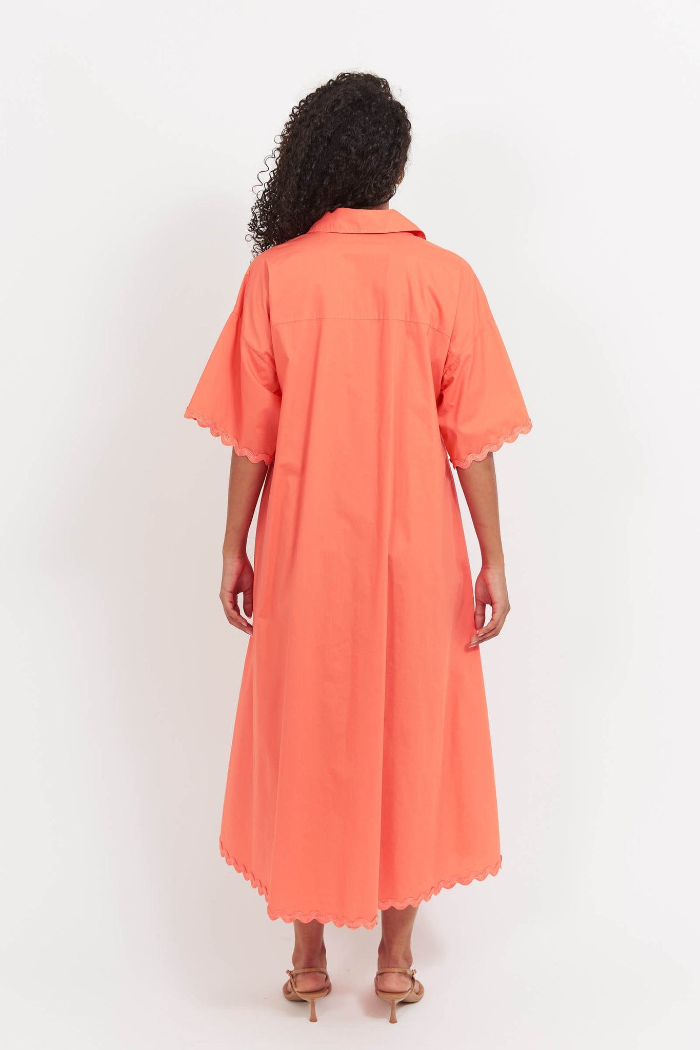 Brasilia Shirt Dress Coral - Haven