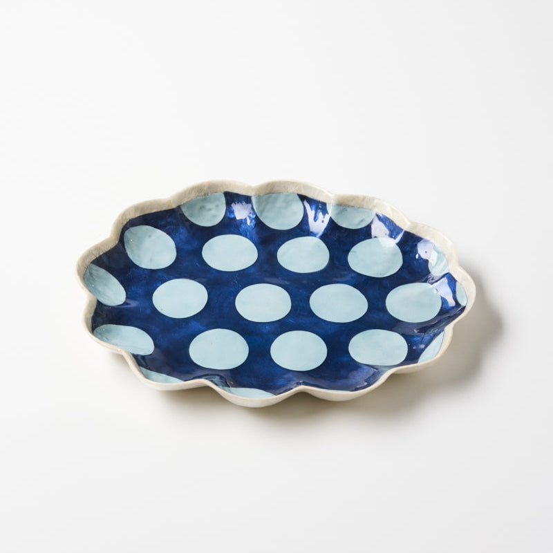 Paradis Scallop Navy Tray
