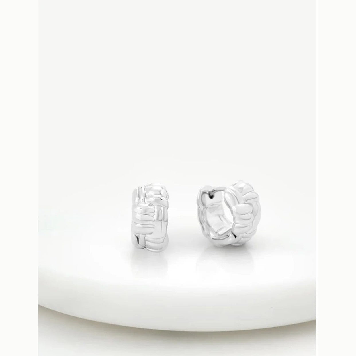 Brielle Huggie - Silver