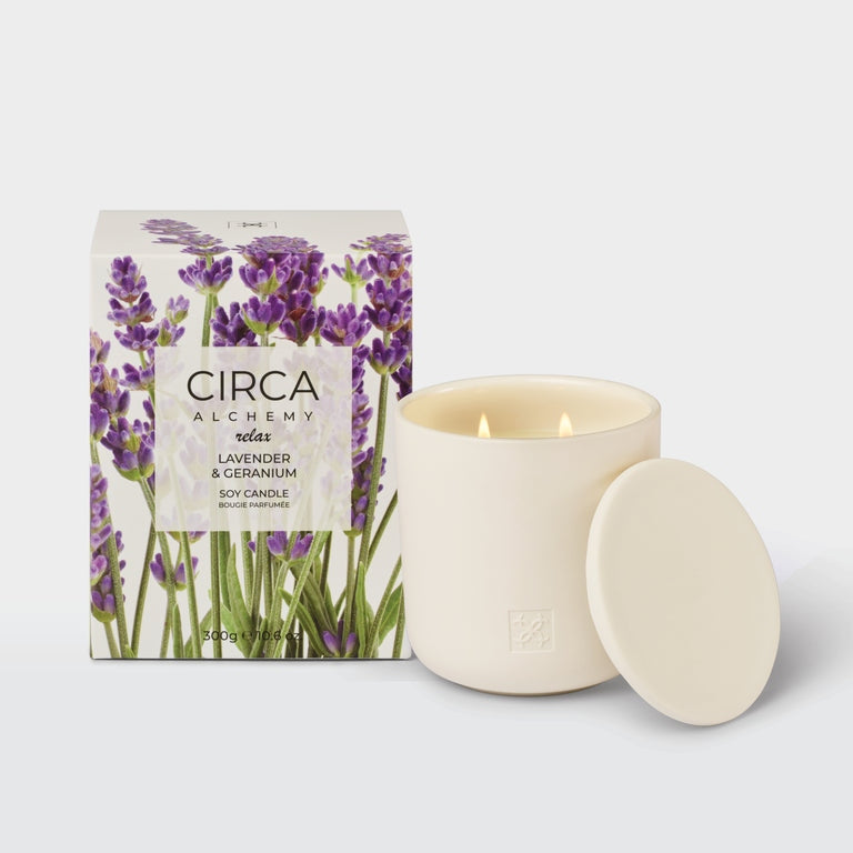 CIRCA Lavender & Geranium Soy Candle - 300g
