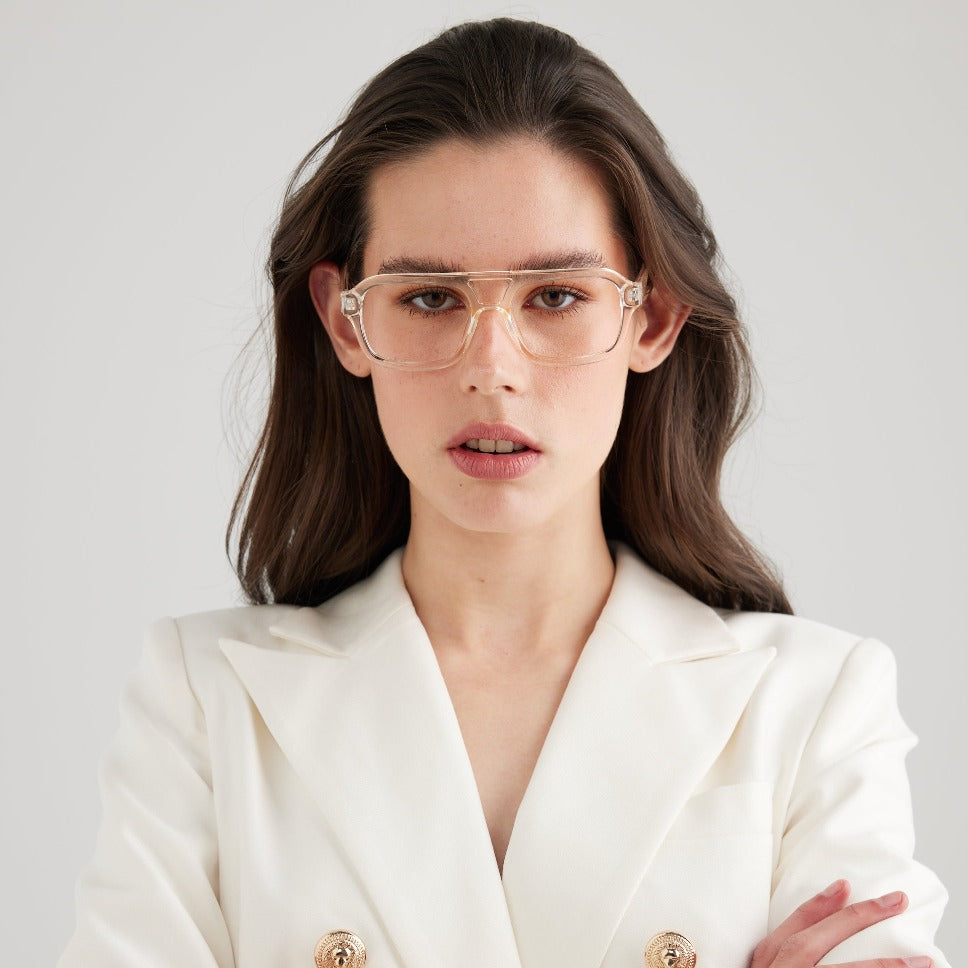 Captivated Eyewear Phoenix Crystal Beige