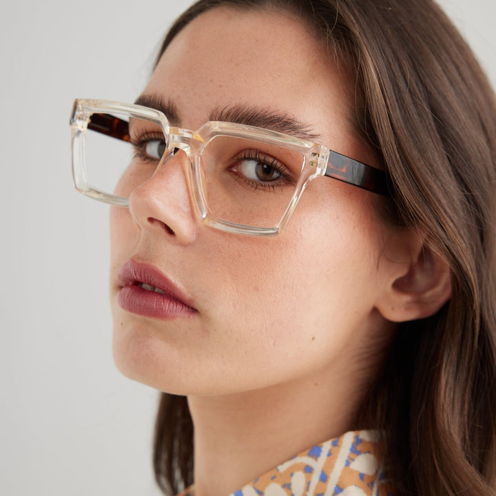 Captivated Eyewear Remi Crystal Tortoise Shell