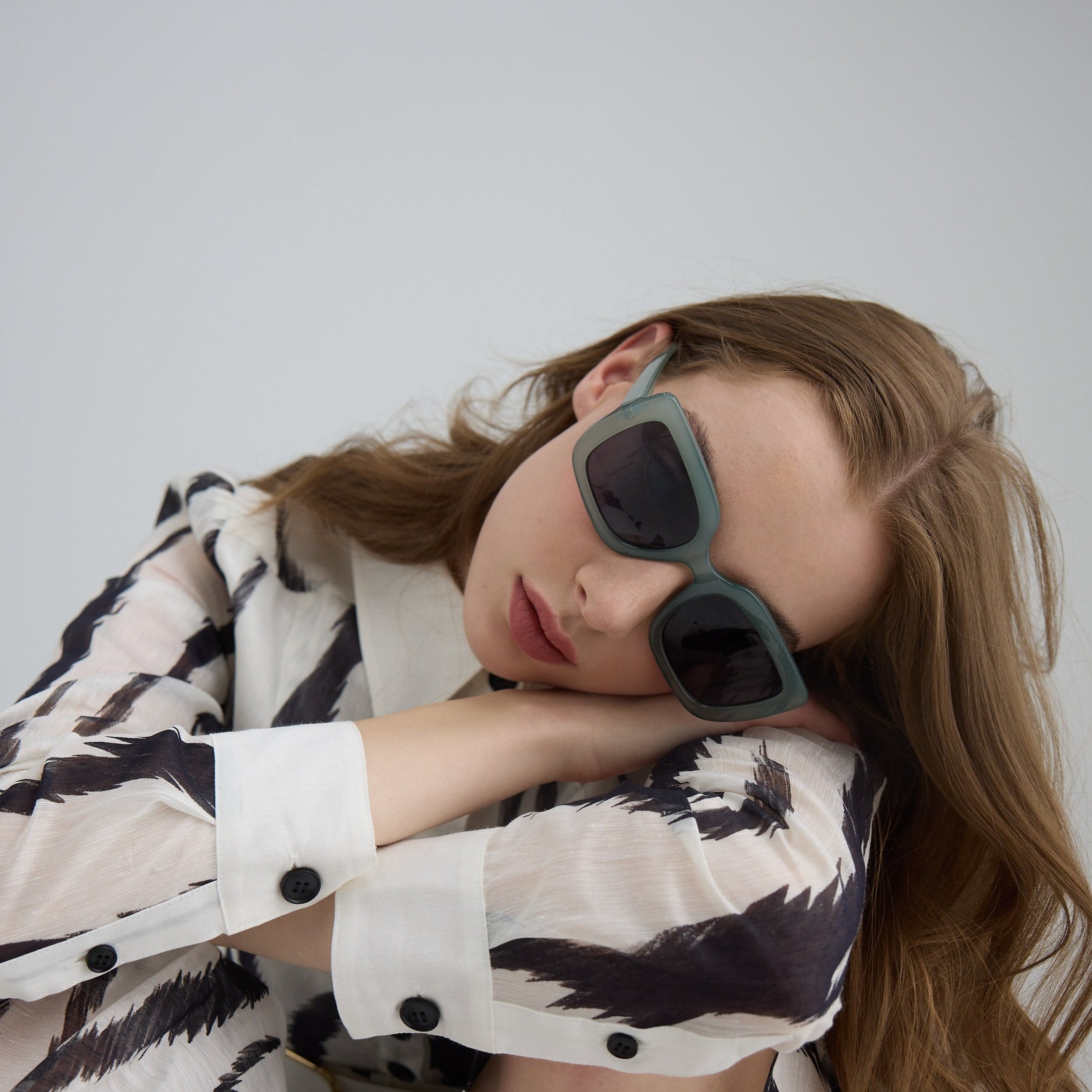 Captivated Eyewear Aria Green Sunglasses