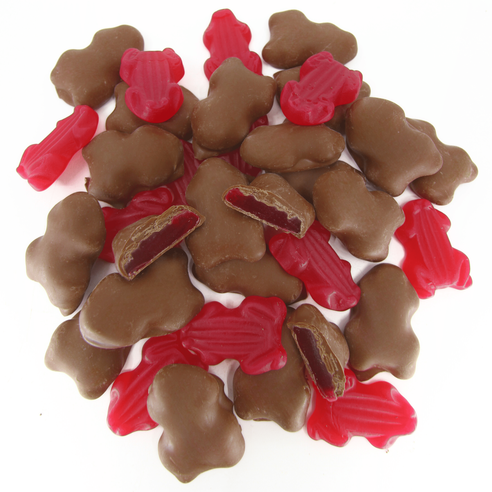 Freckleberry Chocolate Coated Raspberry Frogs - 130g