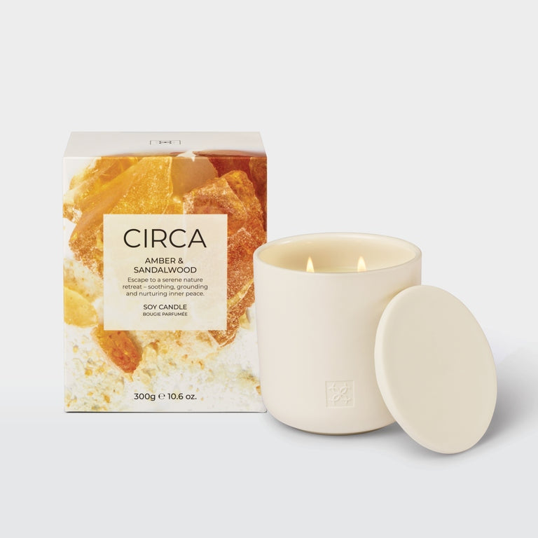 CIRCA Amber & Sandlewood Soy Candle - 300g