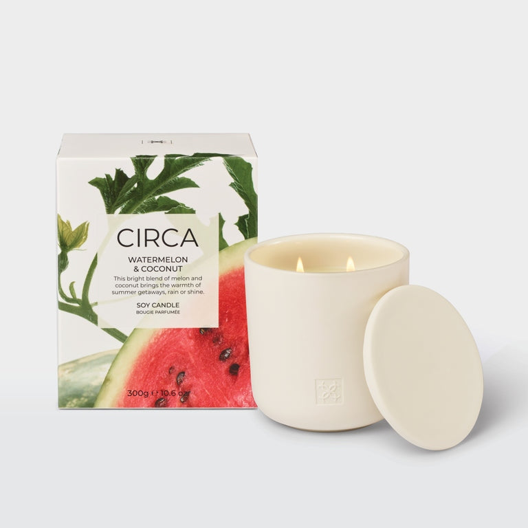 CIRCA Watermelon & Coconut Soy Candle - 300g