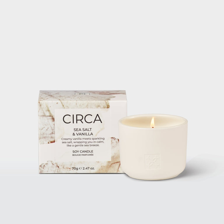 CIRCA Sea Salt & Vanilla Soy Candle - 70g