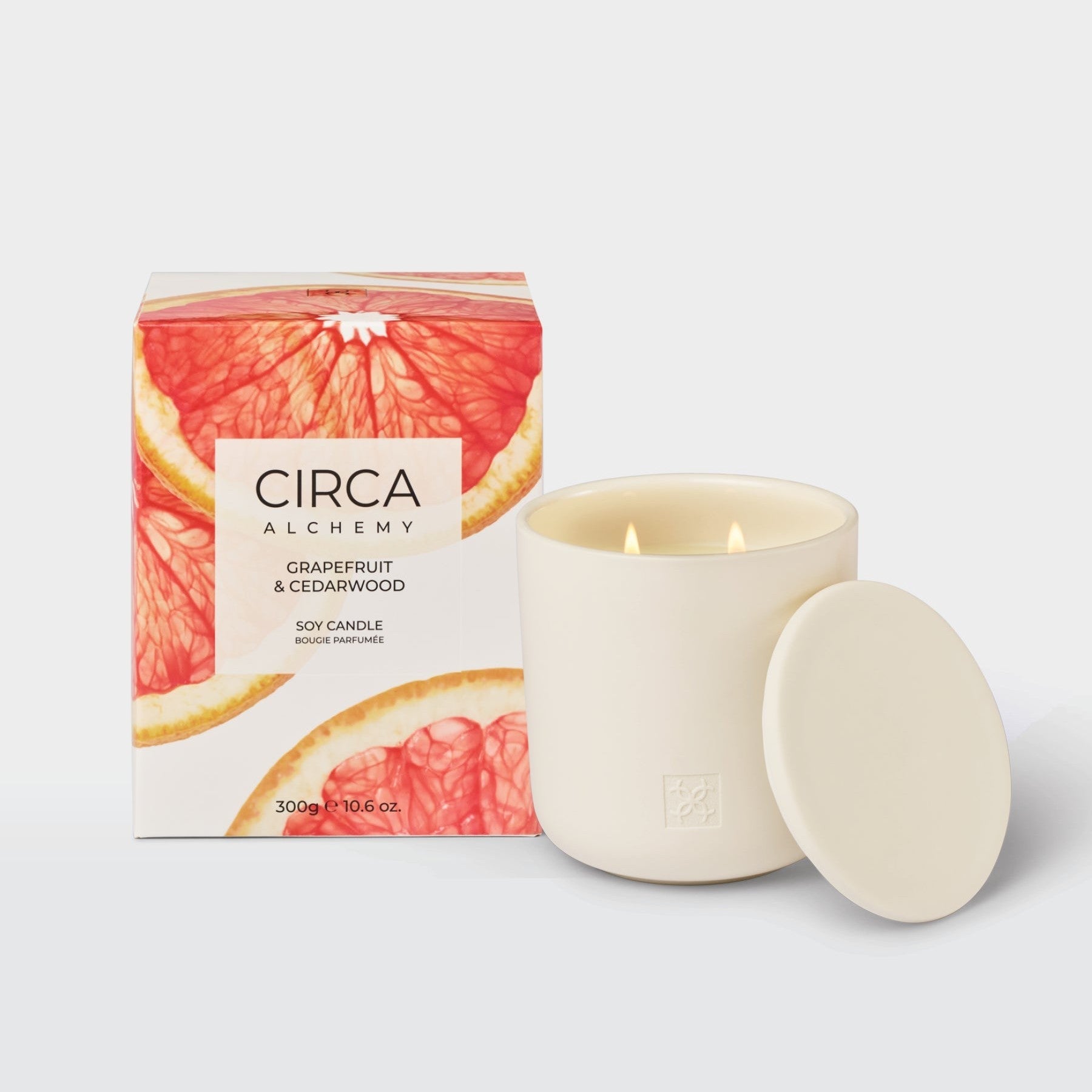 CIRCA ALCHEMY Grapefruit & Cedarwood Soy Candle - 300g