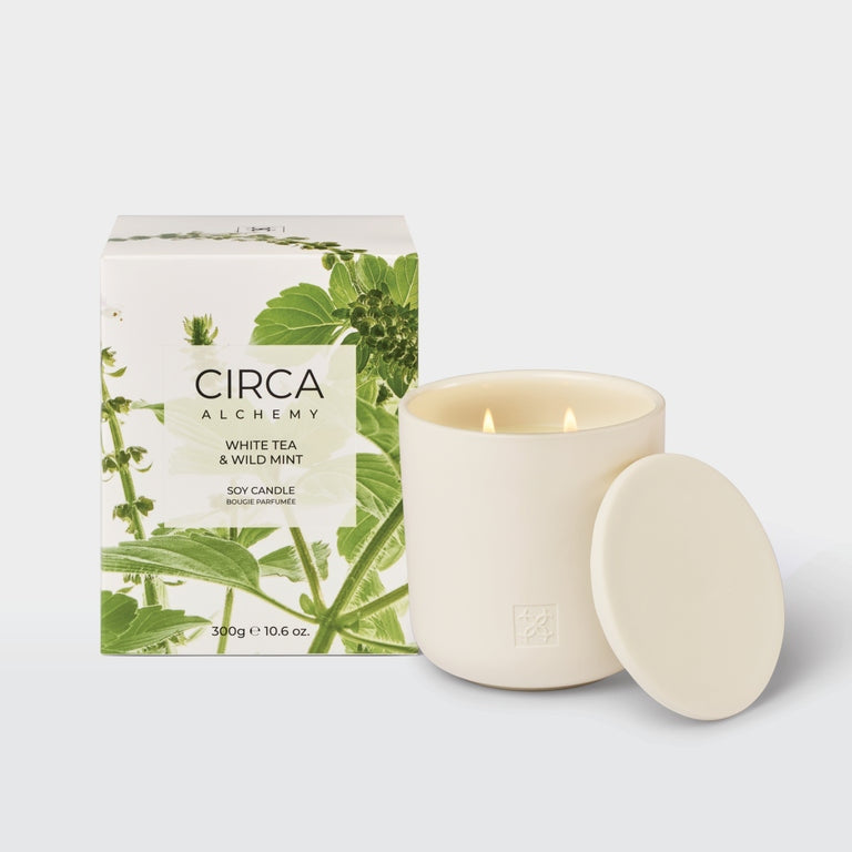 CIRCA ALCHEMY White Tea & Wild Mint Soy Candle - 300g
