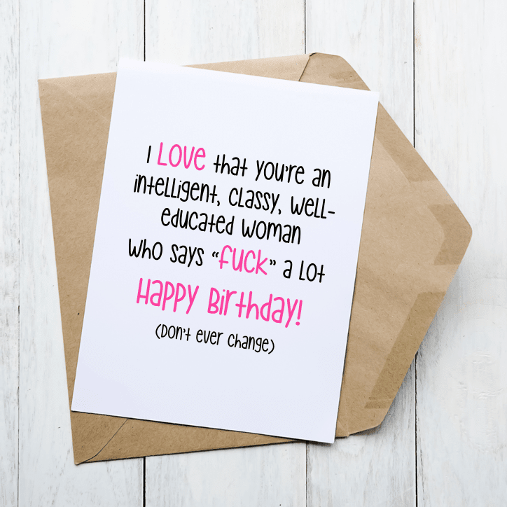 A Classy Woman - Card