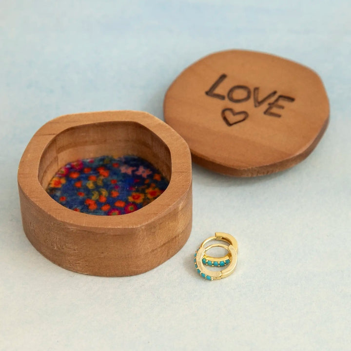 Sentiment Wooden Keepsake Box - Love Heart