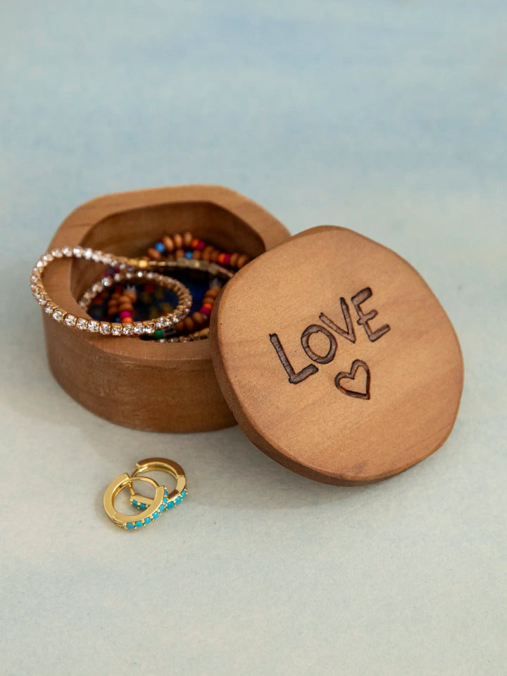 Sentiment Wooden Keepsake Box - Love Heart