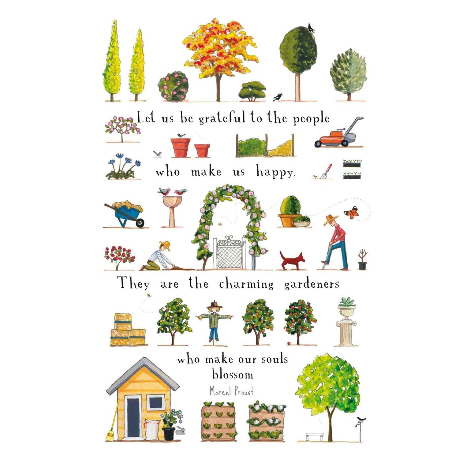 RTD Greeting Card - A Day In The Garden