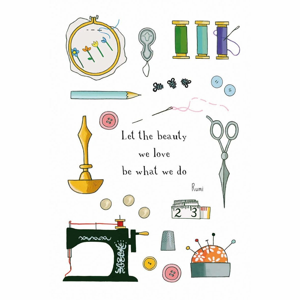 RTD Greeting Card - Sewing Story