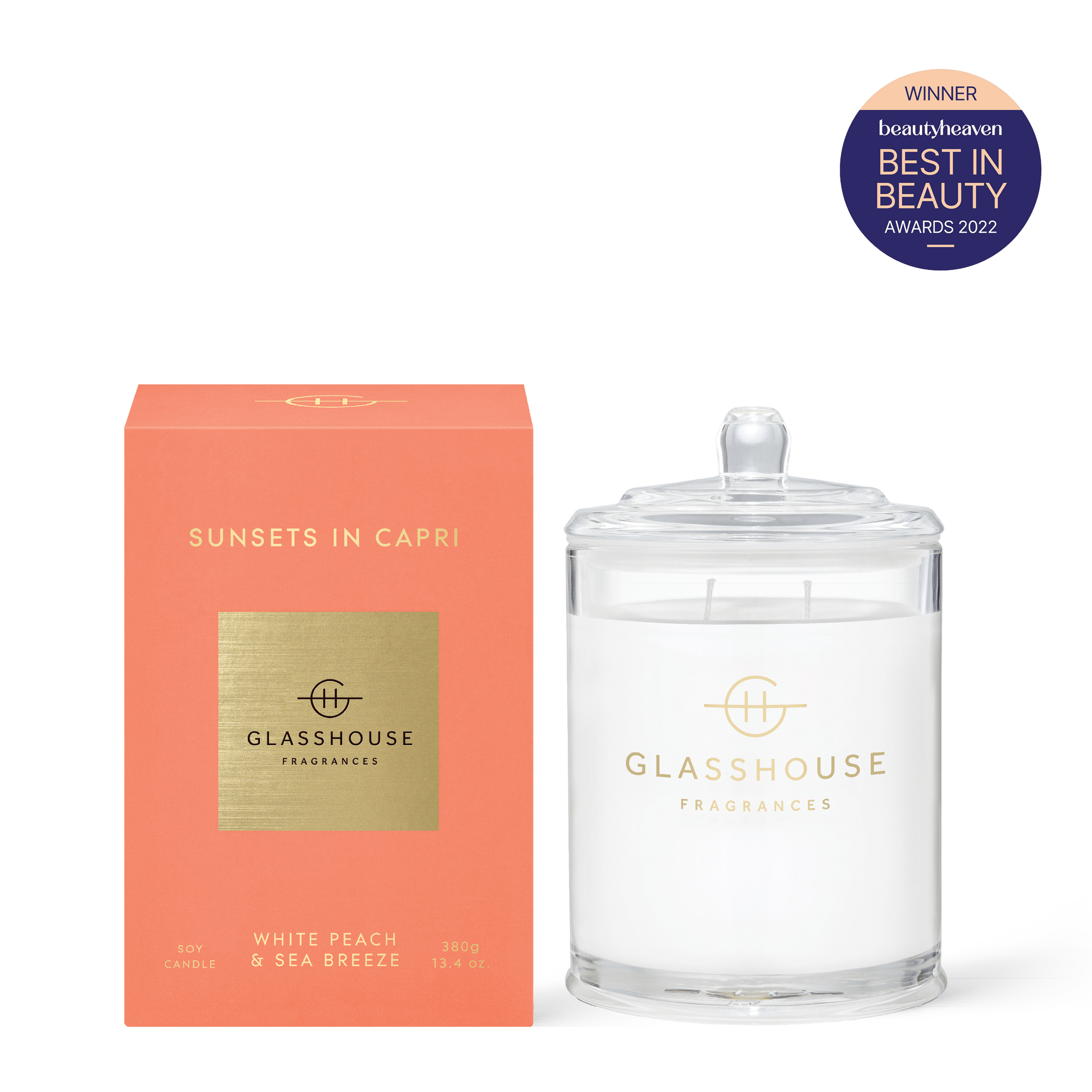 SUNSETS IN CAPRI - 380g Candle - Glasshouse