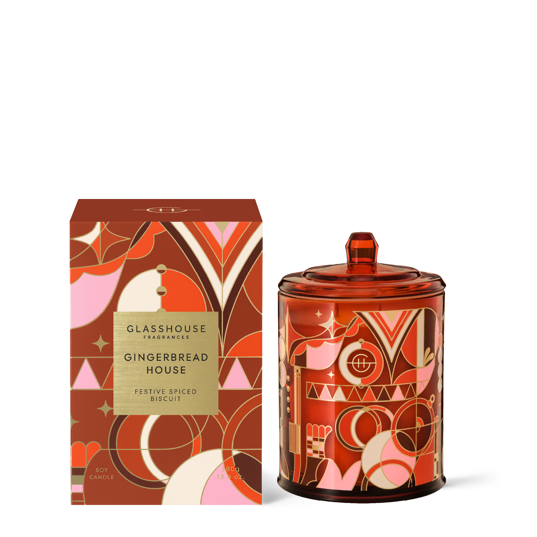 Gingerbread House - 380g Candle - Glasshouse