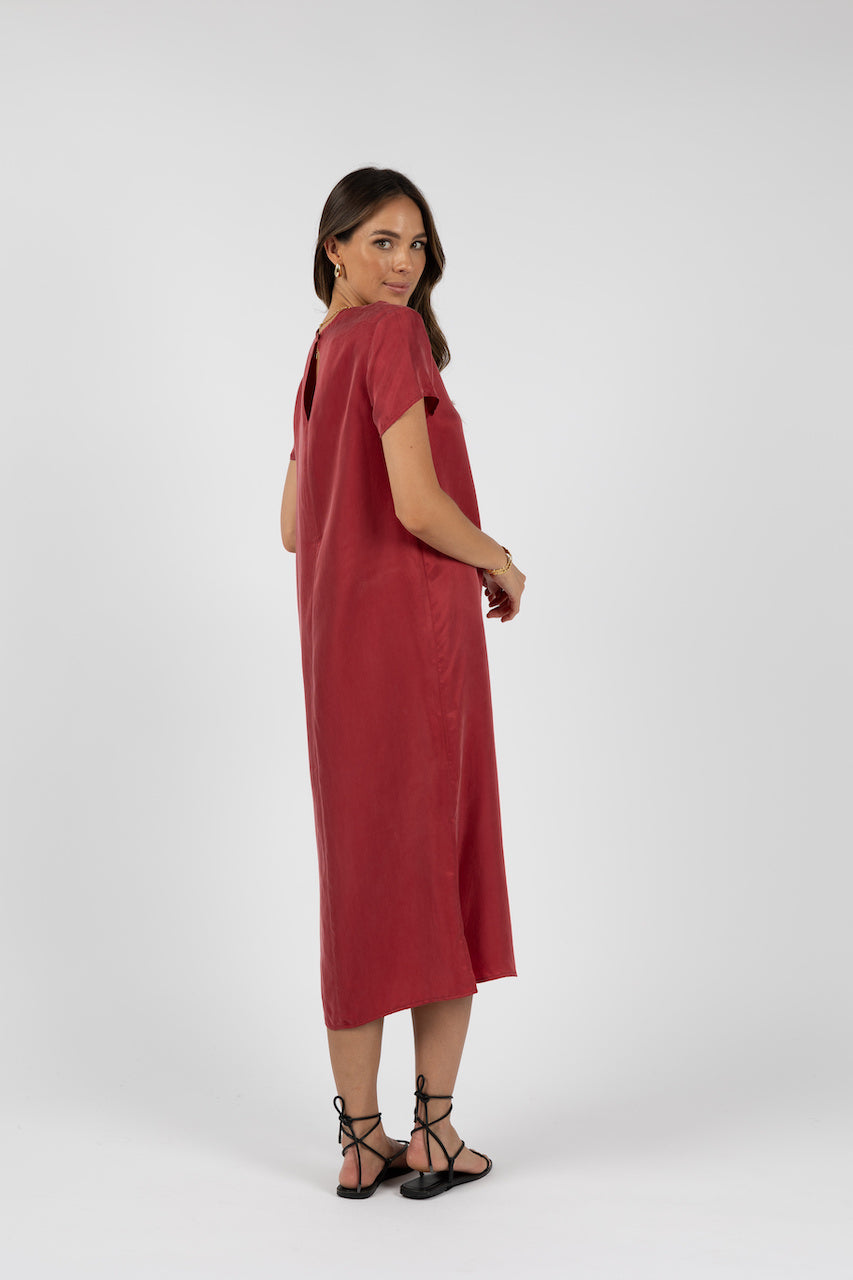 MILANO TEE DRESS Pinot /Humidity Lifestyle