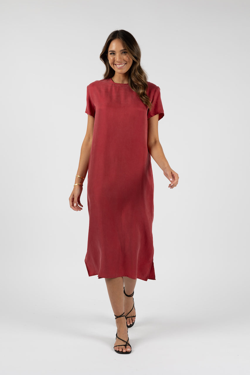MILANO TEE DRESS Pinot /Humidity Lifestyle