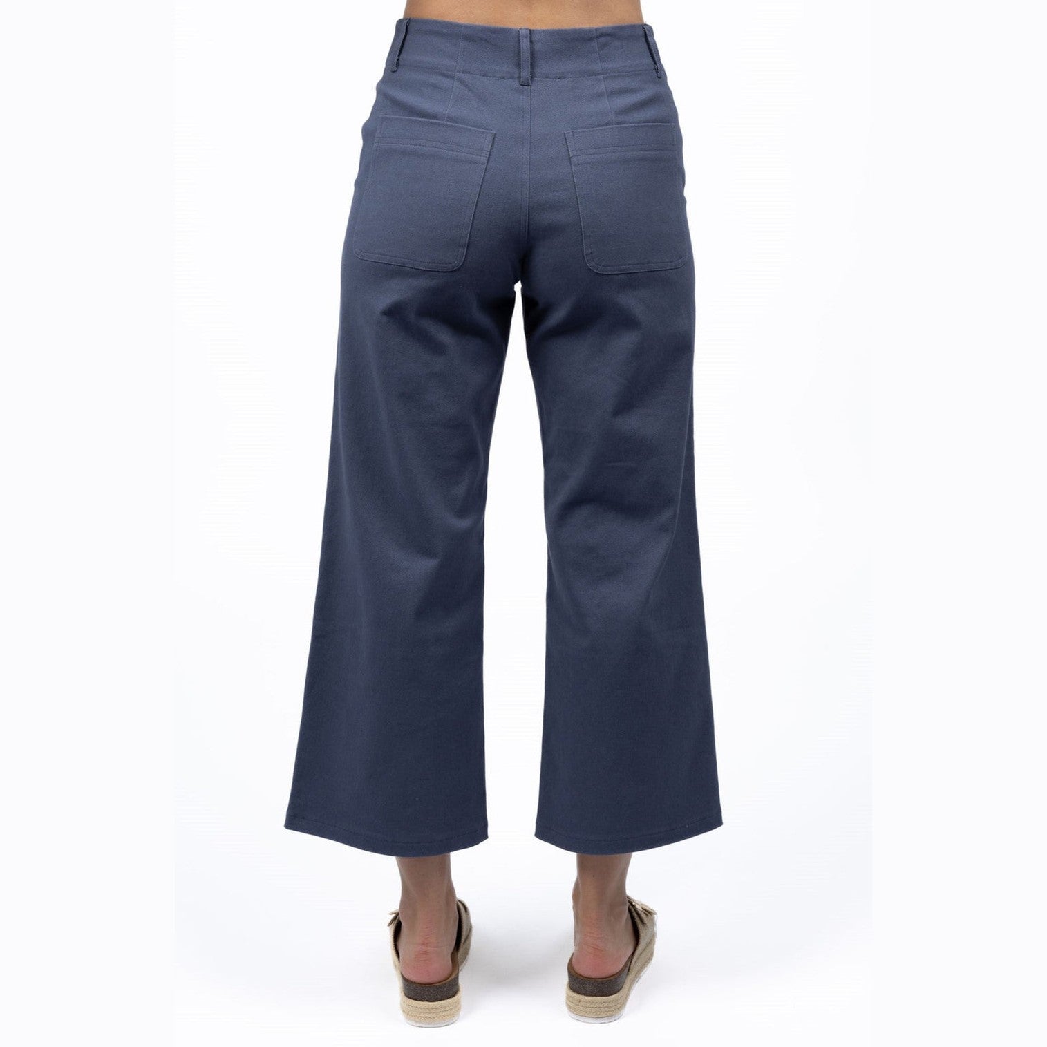 Margot Drill Pant - Steel Blue Humidity Lifestyle