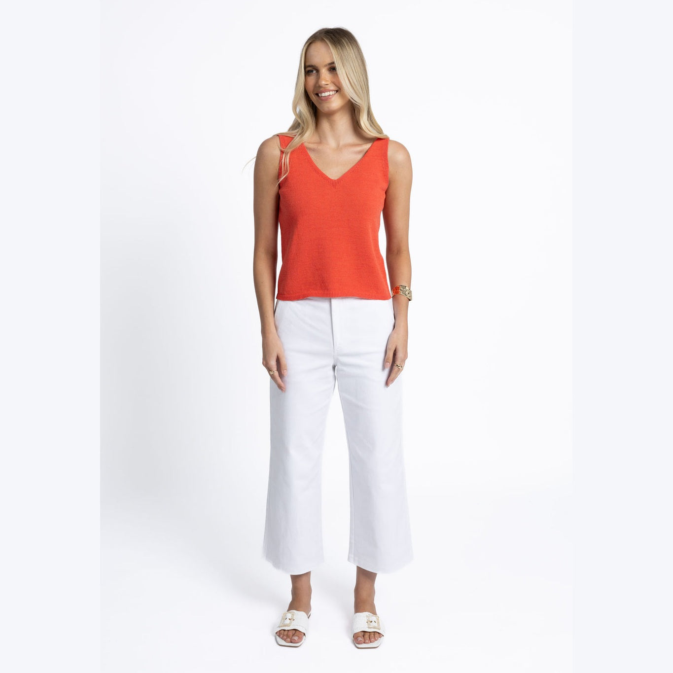 Margot Drill Pant - White Humidity Lifestyle