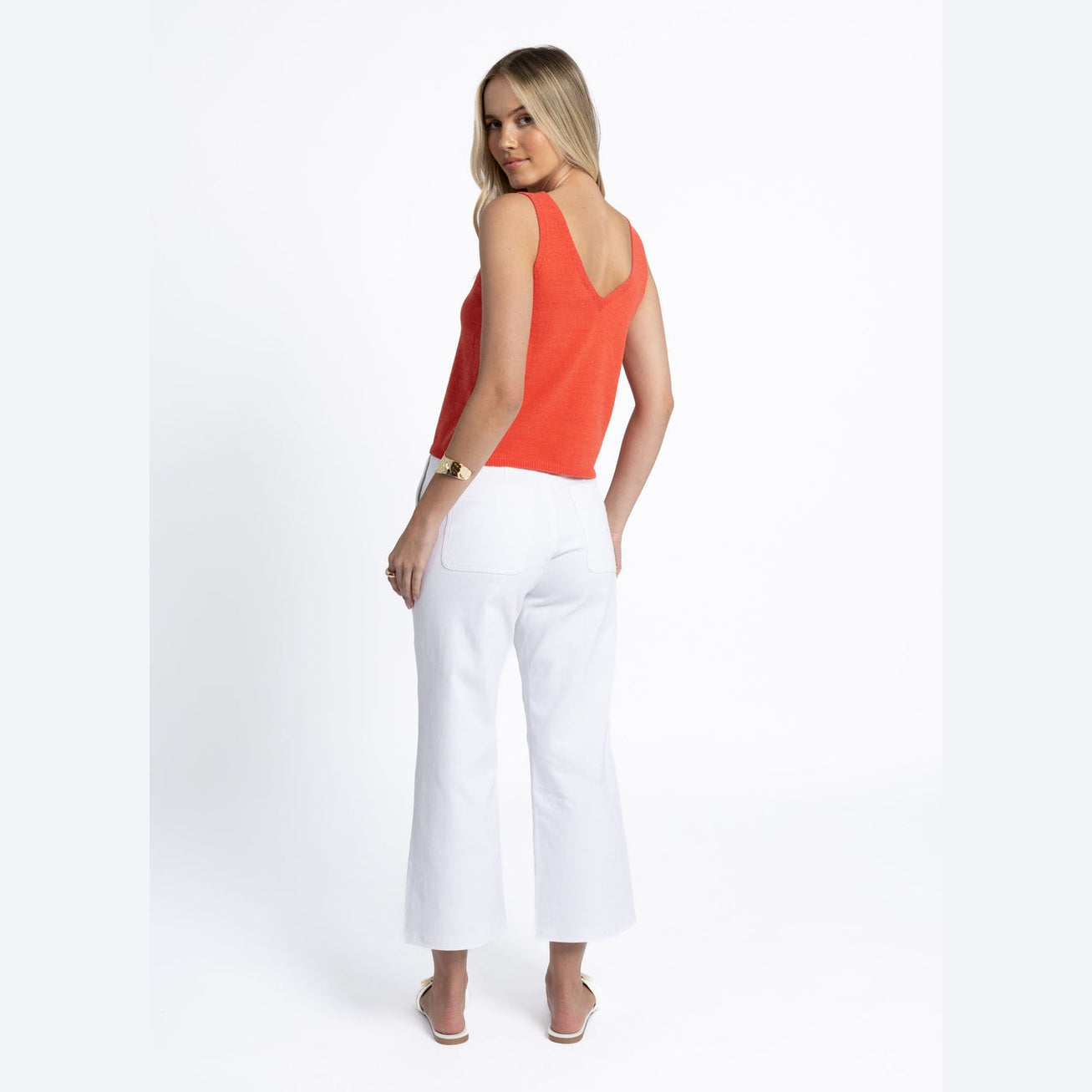 Margot Drill Pant - White Humidity Lifestyle