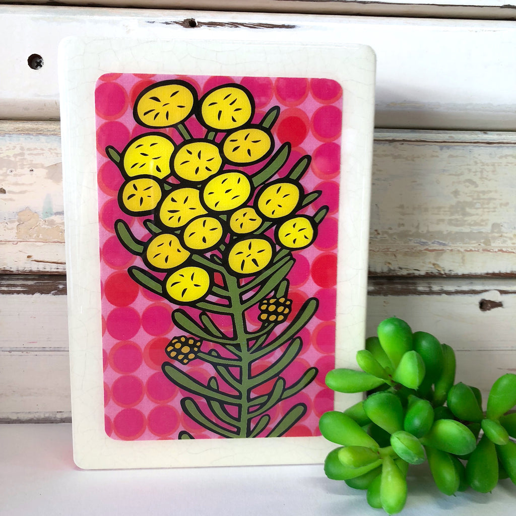 Medi Woodblock - Wattle / Lost & Found Art Co