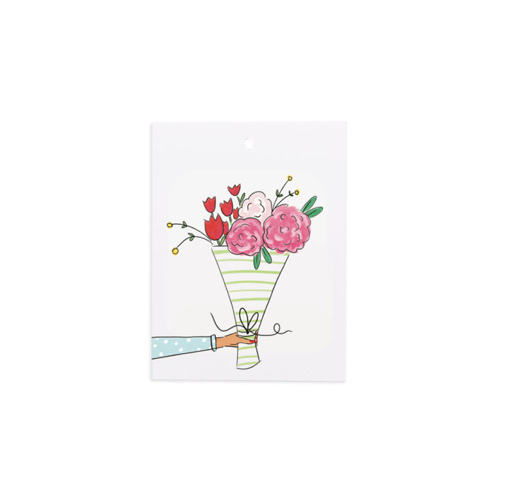 Miss Peahean Flowers for You Gift Tag