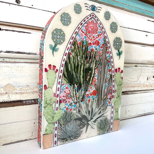 Cactus Shrine Large / Lost & Found Art Co